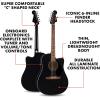 imageFender California Debut Redondo CE Series Acoustic Guitar Beginner Guitar 2Year Warranty Includes BuiltIn Tuner NaturalBlack