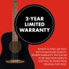 imageFender California Debut Redondo CE Series Acoustic Guitar Beginner Guitar 2Year Warranty Includes BuiltIn Tuner NaturalBlack