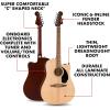 imageFender California Debut Redondo CE Series Acoustic Guitar Beginner Guitar 2Year Warranty Includes BuiltIn Tuner NaturalNatural