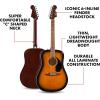 imageFender California Debut Redondo Series Acoustic Guitar Beginner Guitar 2Year Warranty 2Tone Sunburst2Tone Sunburst
