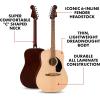 imageFender California Debut Redondo Series Acoustic Guitar Pack Beginner Guitar 2Year Warranty Includes Gig Bag Stand and More Natural