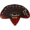 imageFender Classic Celluloid Guitar Picks Shape Medley Guitar Accessories Tortoise Shell Medium 8PackTortoise Shell