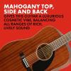 imageFender Classic Design CC60S Beginner Concert Pack with Gig Bag Strap Picks Strings ampamp Fender Play Subscription  Black 970150406Mahogany