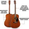 imageFender Classic Design CC60S Beginner Concert Pack with Gig Bag Strap Picks Strings ampamp Fender Play Subscription  Black 970150406Mahogany