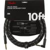 imageFender Deluxe Series Coiled Instrument Cable StraightAngle Tweed 30ftBlack Tweed
