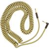 imageFender Deluxe Series Coiled Instrument Cable StraightAngle Tweed 30ftTweed