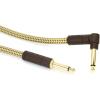 imageFender Deluxe Series Coiled Instrument Cable StraightAngle Tweed 30ftTweed