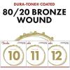 imageFender DuraTone Coated 8020 Bronze Acoustic Guitar Strings 880M 013056