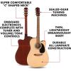 imageFender FA25CE Dreadnought Acoustic Electric Guitar Beginner Guitar with 2Year Warranty Includes Builtin Tuner and OnBoard Volume and Tone Controls Comes with Free Lessons SunburstNatural
