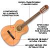 imageFender FA25N 34 Size Nylon String Acoustic Guitar Beginner Guitar with 2Year Warranty Perfect Beginner Guitar for Kids that is Easy on Fingers Includes 3 Months of Free Lessons NaturalNatural  34 Size