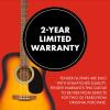 imageFender FA25N 34 Size Nylon String Acoustic Guitar Beginner Guitar with 2Year Warranty Perfect Beginner Guitar for Kids that is Easy on Fingers Includes 3 Months of Free Lessons NaturalSunburst