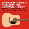 imageFender FA25N 34 Size Nylon String Acoustic Guitar Beginner Guitar with 2Year Warranty Perfect Beginner Guitar for Kids that is Easy on Fingers Includes 3 Months of Free Lessons NaturalPack