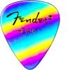 imageFender Graphic Guitar Picks 351 Shape Zebra Thin 12PackRainbow