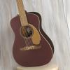imageFender Malibu Player Acoustic Electric Guitar Natural Walnut FingerboardBurgundy Satin