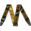 imageFender Neon Monogrammed Guitar Strap 2in PinkYellowBlackYellowBrown