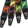 imageFender Neon Monogrammed Guitar Strap 2in PinkYellowBlueGreen