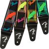 imageFender Neon Monogrammed Guitar Strap 2in PinkYellowBlueOrange