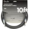 imageFender Ombr Series Straight to Straight Instrument Cable  10 Foot Tequila SunriseSilver Smoke