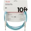 imageFender Original Series Coiled Instrument Cable Guitar Cable Guitar Accessories StraightAngle Daphne Blue 30ftDaphne Blue
