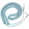 imageFender Original Series Coiled Instrument Cable Guitar Cable Guitar Accessories StraightAngle Daphne Blue 30ftDaphne Blue