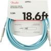 imageFender Original Series Coiled Instrument Cable Guitar Cable Guitar Accessories StraightAngle Daphne Blue 30ftDaphne Blue