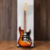 imageFender Player Stratocaster HSS Electric Guitar with 2Year Warranty Silver Maple FingerboardTobacco Sunburst