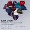 imageFender Premium 24 Pack Picks Sampler  Includes Thin Medium ampamp Heavy Gauges Austin Bazaar Exclusive12 Pack