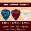 imageFender Premium 24 Pack Picks Sampler  Includes Thin Medium ampamp Heavy Gauges Austin Bazaar Exclusive12 Pack