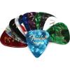 imageFender Premium Celluloid Guitar Picks 351 Shape Guitar Accessories Green Moto Medium 12PackColor Medley