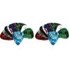 imageFender Premium Celluloid Guitar Picks 351 Shape Guitar Accessories Green Moto Medium 12PackColor Medley