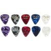 imageFender Premium Celluloid Guitar Picks 351 Shape Guitar Accessories Green Moto Medium 12PackConfetti