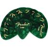 imageFender Premium Celluloid Guitar Picks 351 Shape Guitar Accessories Green Moto Medium 12PackGreen Moto