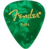 imageFender Premium Celluloid Guitar Picks 351 Shape Guitar Accessories Green Moto Medium 12PackGreen Moto
