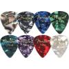 imageFender Premium Celluloid Guitar Picks 351 Shape Guitar Accessories Green Moto Medium 12PackPurple Moto