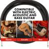 imageFender Professional Series Glow in the Dark Instrument Cable with Limited Lifetime Warranty StraightStraight Green 186ftBlack