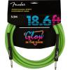 imageFender Professional Series Glow in the Dark Instrument Cable with Limited Lifetime Warranty StraightStraight Green 186ftGreen
