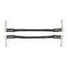 imageFender Professional Series Instrument Cable Guitar Cable Guitar Accessories AngleAngle Black 1ftBlack