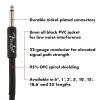 imageFender Professional Series Instrument Cable Guitar Cable Guitar Accessories AngleAngle Black 1ftBlack