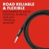 imageFender Professional Series Instrument Cable Guitar Cable Guitar Accessories AngleAngle Black 1ftBlack