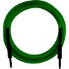 imageFender Professional Series Instrument Cable Guitar Cable Guitar Accessories AngleAngle Black 1ftGreen