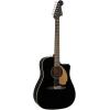 imageFender Redondo Player Acoustic Guitar with 2Year Warranty Jetty Black Walnut FingerboardJetty Black