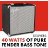 imageFender Rumble 15 V3 Bass Amp for Bass Guitar 15 Watts with 2Year Warranty 6 Inch Speaker with Overdrive Circuit and MidScoop Contour Switch40 Watt