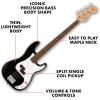 imageFender Squier Debut Series Precision Bass Guitar Beginner Guitar with 2Year Warranty Includes Free Lessons Black with Matte FinishBlack