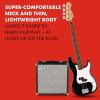imageFender Squier Debut Series Precision Bass Guitar Beginner Guitar with 2Year Warranty Includes Free Lessons Black with Matte FinishBlack