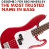 imageFender Squier Debut Series Precision Bass Guitar Beginner Guitar with 2Year Warranty Includes Free Lessons Black with Matte FinishDakota Red