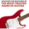 imageFender Squier Debut Series Stratocaster Electric Guitar Beginner Guitar with 2Year Warranty Includes Free Lessons 2Color Sunburst with Matte FinishDakota Red