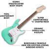 imageFender Squier Debut Series Stratocaster Electric Guitar Beginner Guitar with 2Year Warranty Includes Free Lessons 2Color Sunburst with Matte FinishSea Foam Green