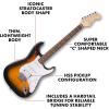 imageFender Squier Debut Series Stratocaster HSS Electric Guitar Beginner Guitar 2Year Warranty Includes Free Lessons Dakota Red with Satin Urethane Finish2Color Sunburst