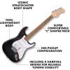 imageFender Squier Debut Series Stratocaster HSS Electric Guitar Beginner Guitar 2Year Warranty Includes Free Lessons Dakota Red with Satin Urethane FinishBlack