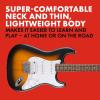 imageFender Squier Debut Series Stratocaster HSS Electric Guitar Beginner Guitar 2Year Warranty Includes Free Lessons Dakota Red with Satin Urethane Finish2Color Sunburst